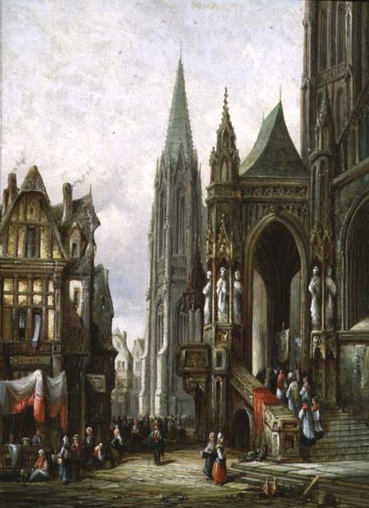 Detail of Ecclesiastical Procession Entering a Cathedral by Henry Thomas Schafer