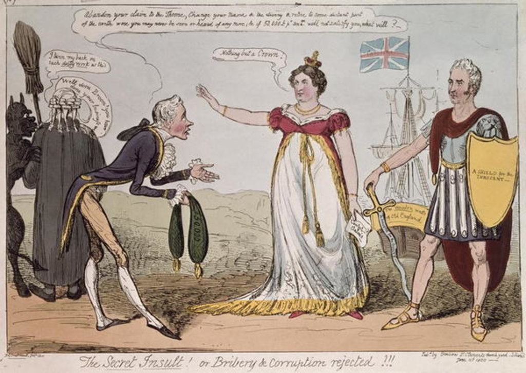 Detail of The Secret Insult or Bribery and Corruption Rejected by George Cruikshank