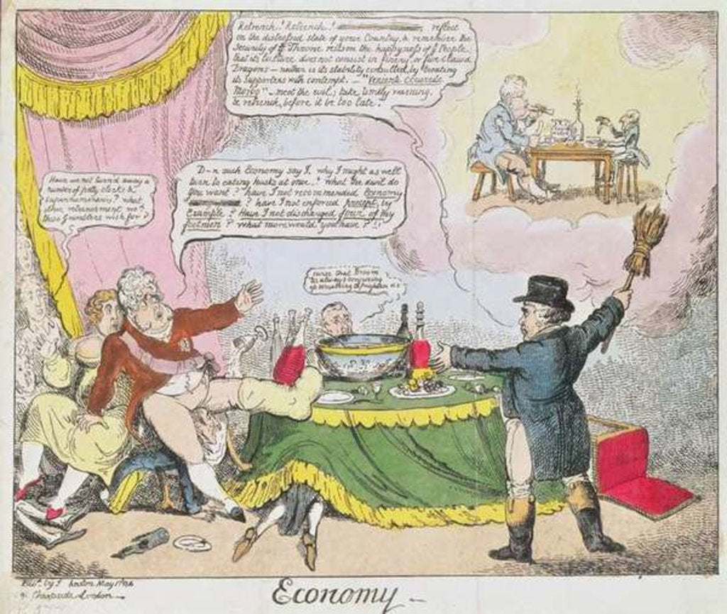 Detail of Economy by Thomas (after) Rowlandson