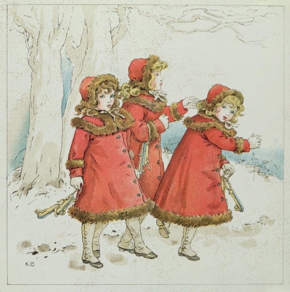 Detail of Winter by Kate Greenaway