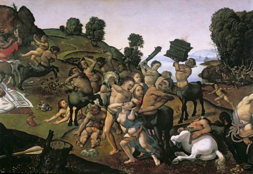 Detail of The Fight Between the Lapiths and the Centaurs, detail, c. 1500-15 by Piero di Cosimo
