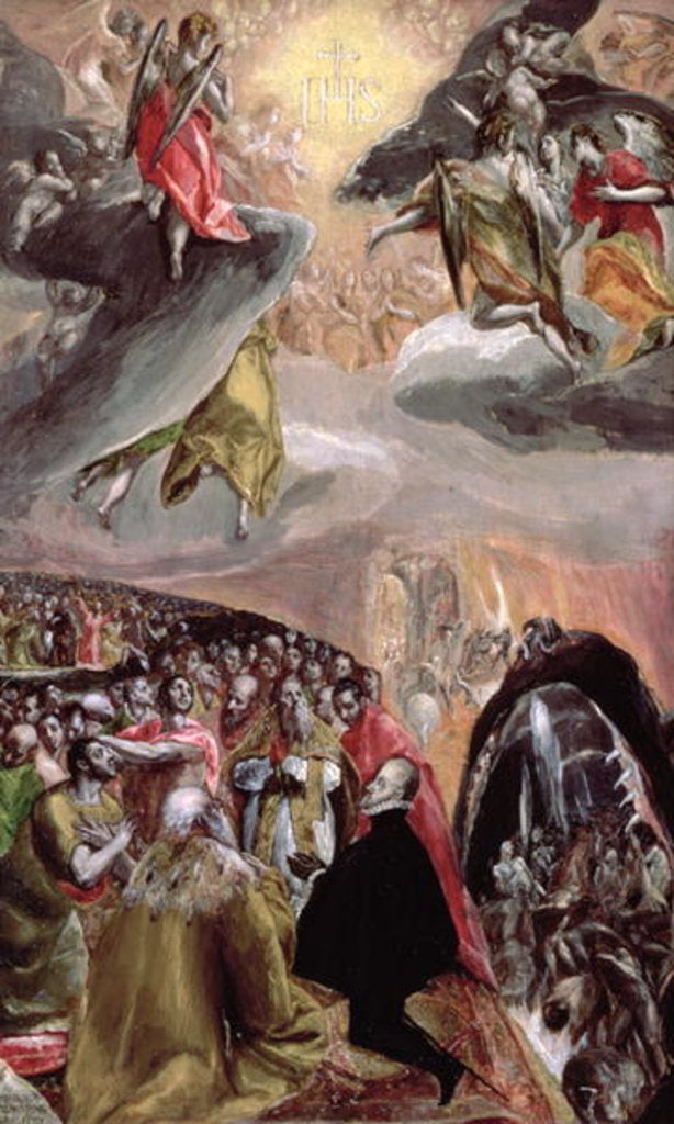 Detail of The Adoration of the Name of Jesus, c.1578 by El Greco