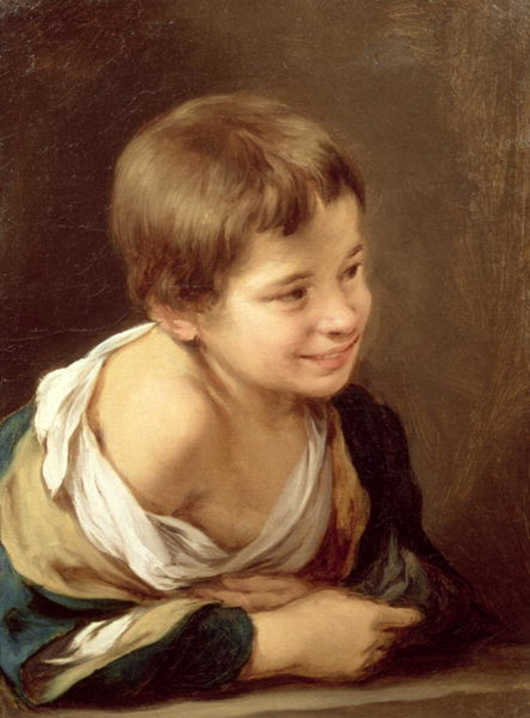 Detail of A Peasant Boy Leaning on a Sill, 1675-80 by Bartolome Esteban Murillo