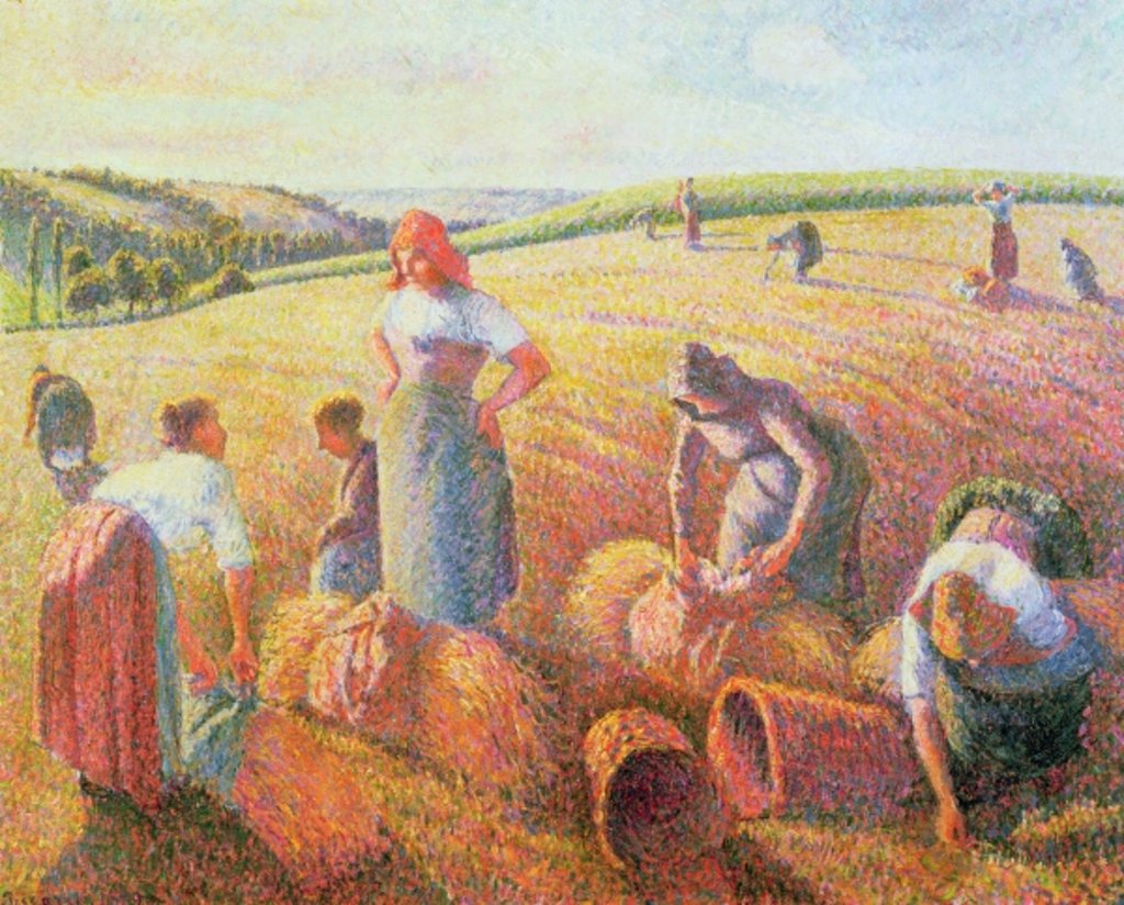 Detail of The Gleaners, 1889 by Camille Pissarro