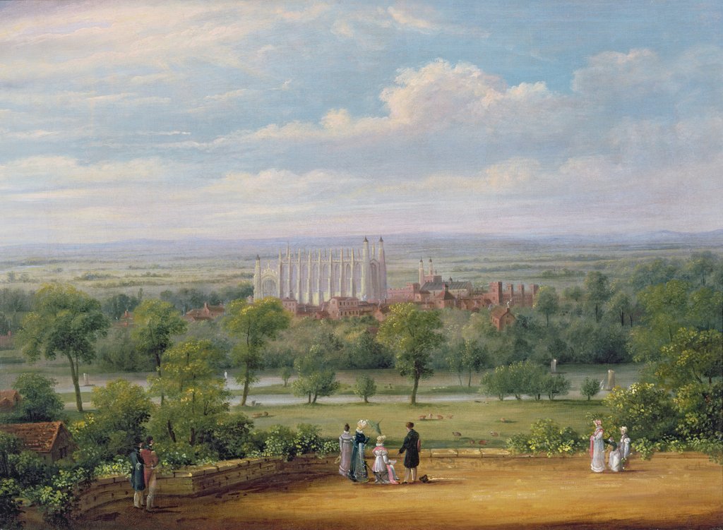 Detail of Eton College from the terrace of Windsor Castle by Richard Bankes Harraden