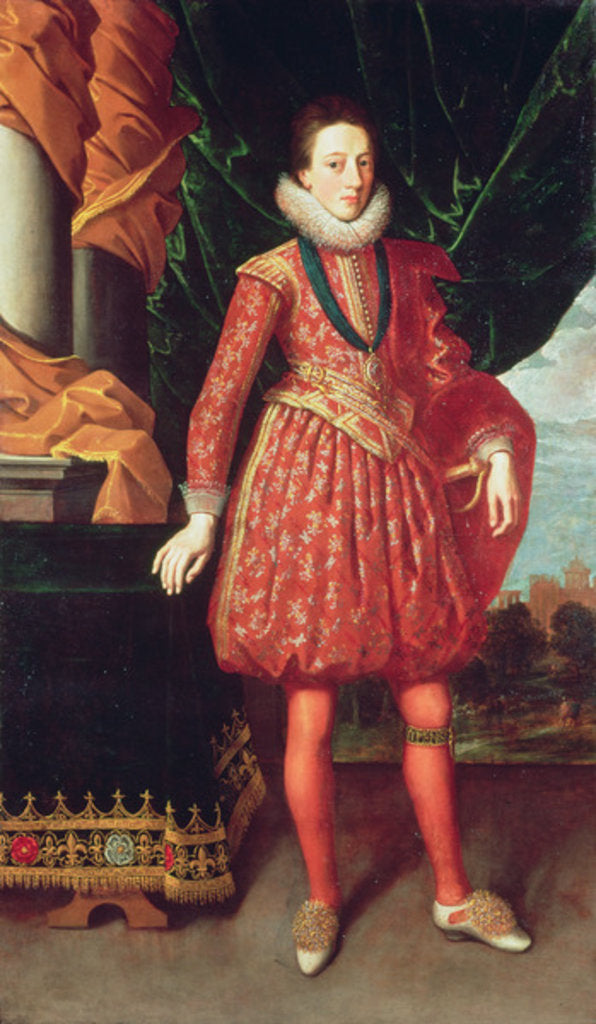 Detail of Portrait of Charles I c.1617-20 by Abraham van (attr. to) Blyenberch