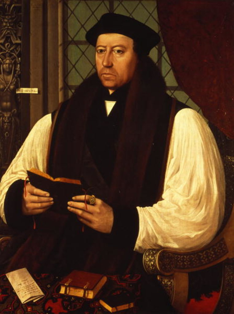 Detail of Portrait of Thomas Cranmer 1546 by Gerlach Flicke