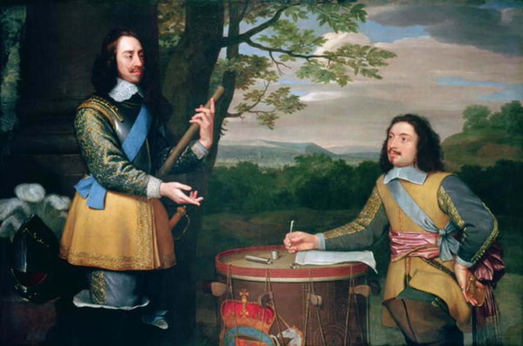 Detail of Portrait of Charles I King of England and Sir Edward Walker by English School