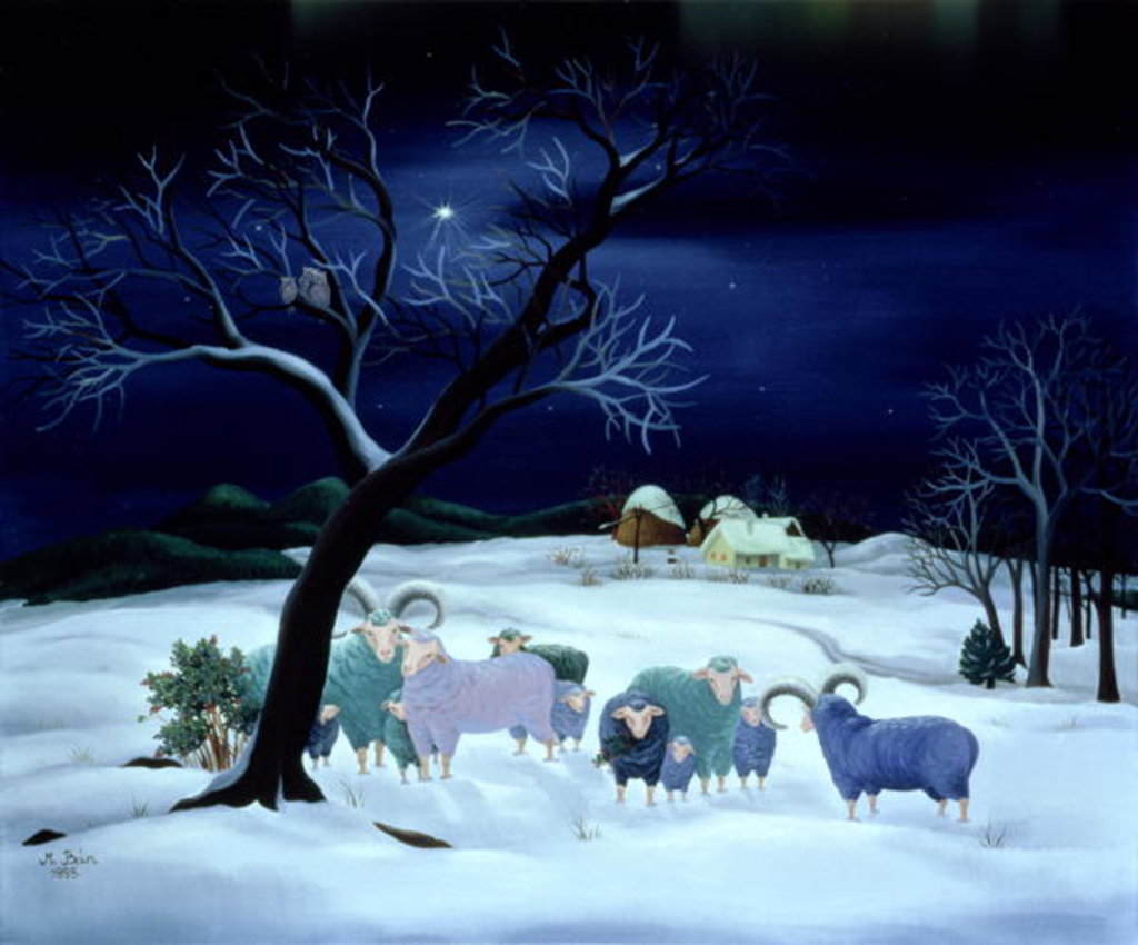 Detail of Silent Night, Holy Night, 1995 by Magdolna Ban