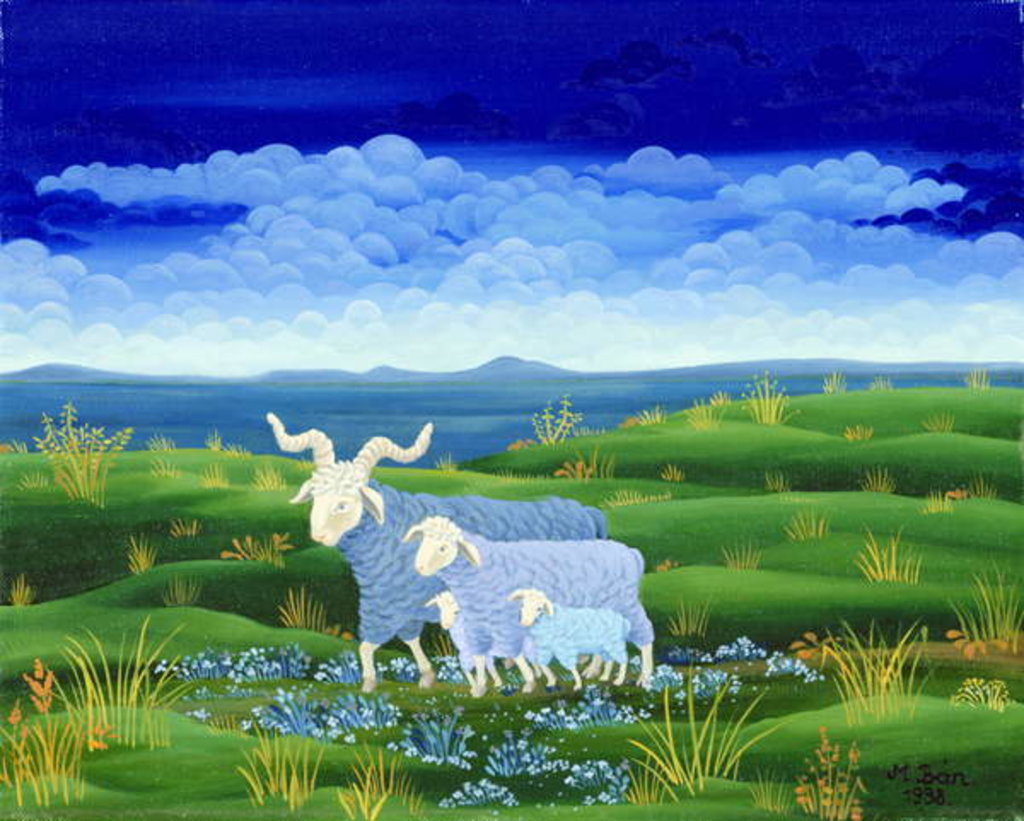 Detail of Journey in the Blue, 1998 by Magdolna Ban