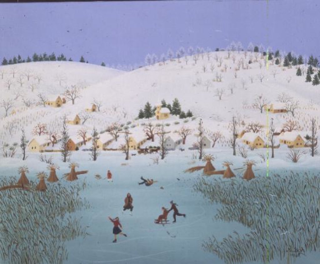 Detail of On the Frozen Lake, 1987 by Magdolna Ban