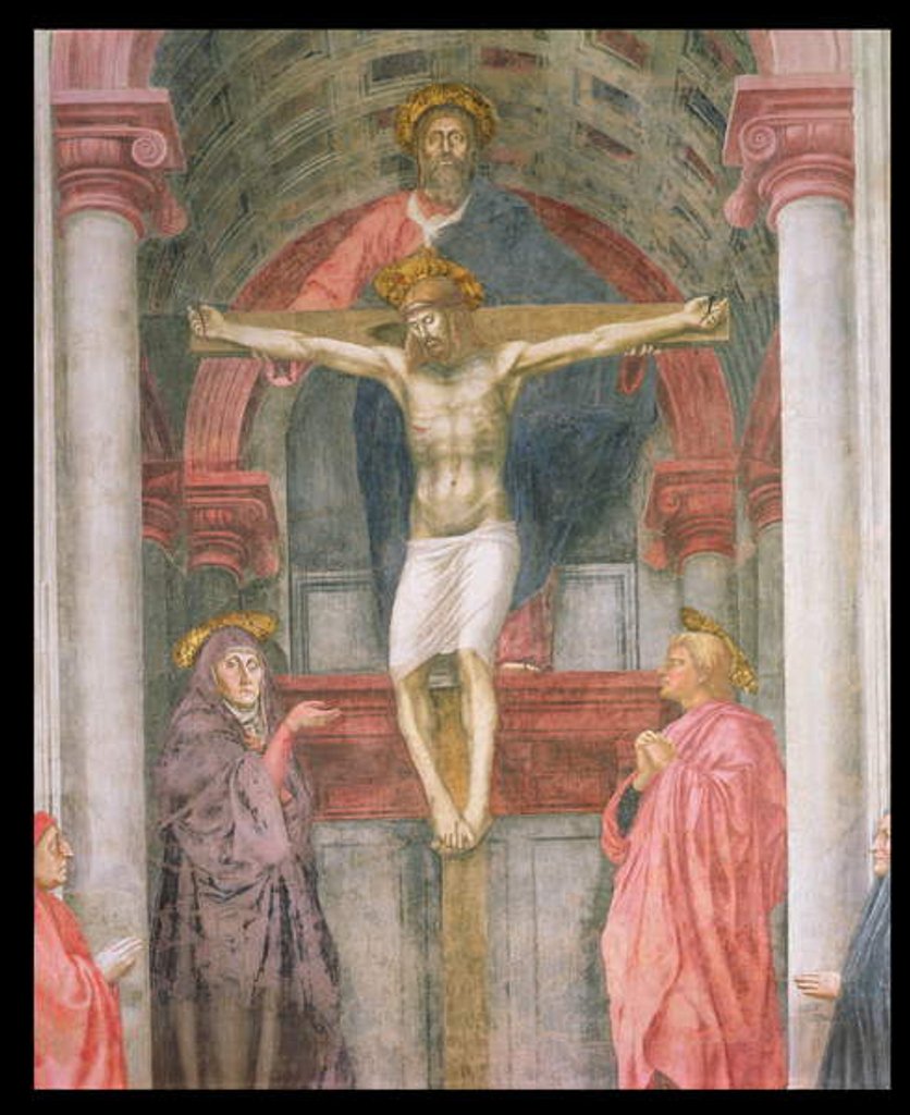 Detail of The Trinity, 1427-28 by Tommaso Masaccio