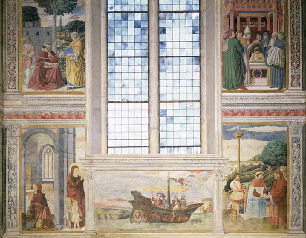 Detail of Episodes from the Life of St. Augustine, 1463-65 by Benozzo di Lese di Sandro Gozzoli
