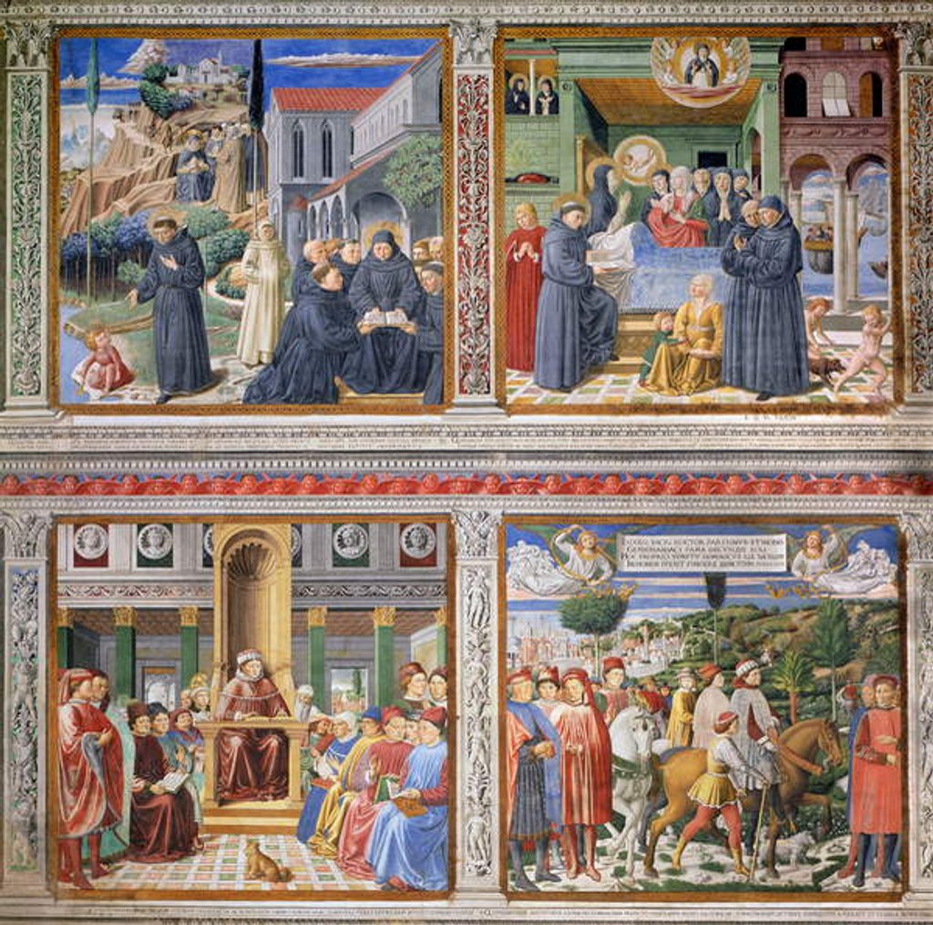 Detail of Episodes from the Life of St. Augustine, 1463-65 by Benozzo di Lese di Sandro Gozzoli