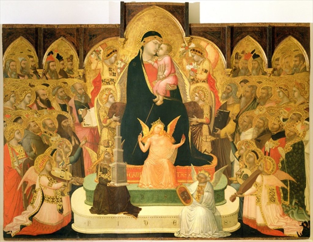 Detail of Maesta by Ambrogio Lorenzetti