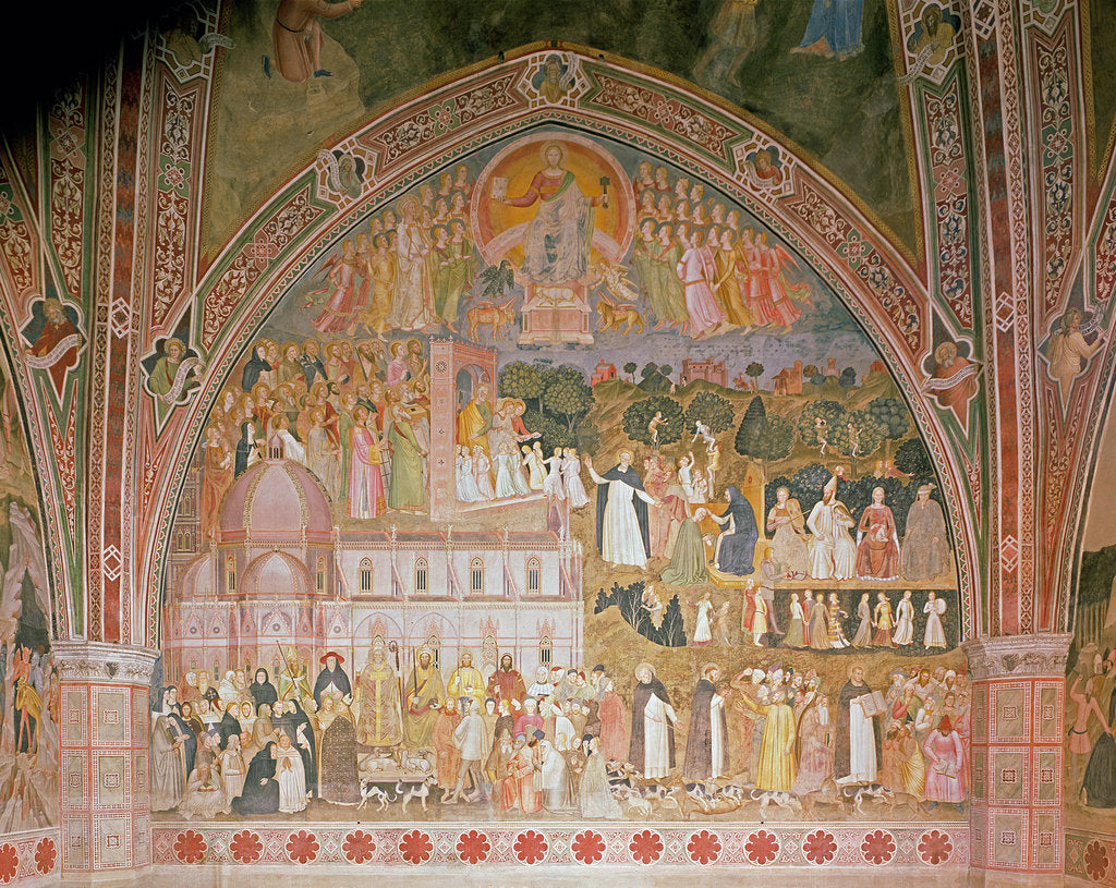 Detail of The Church Militant and Triumphant, in the Spanish Chapel, c.1369 by Andrea di Bonaiuto (fl.1343-77)