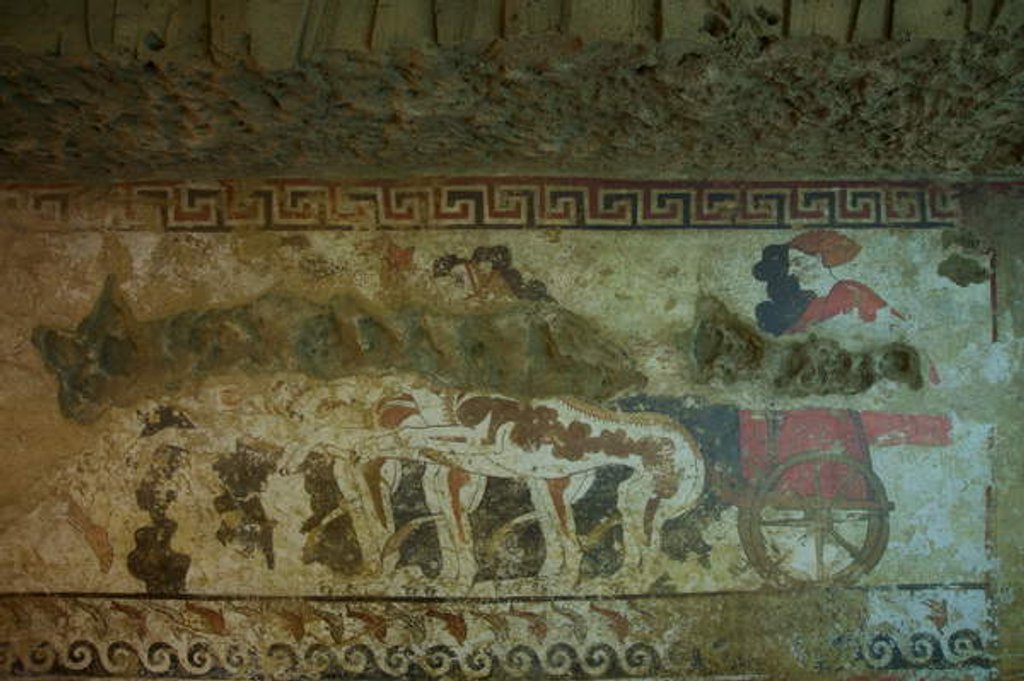 Detail of Mural from the Tomb of the Infernal Quadriga by Etruscan
