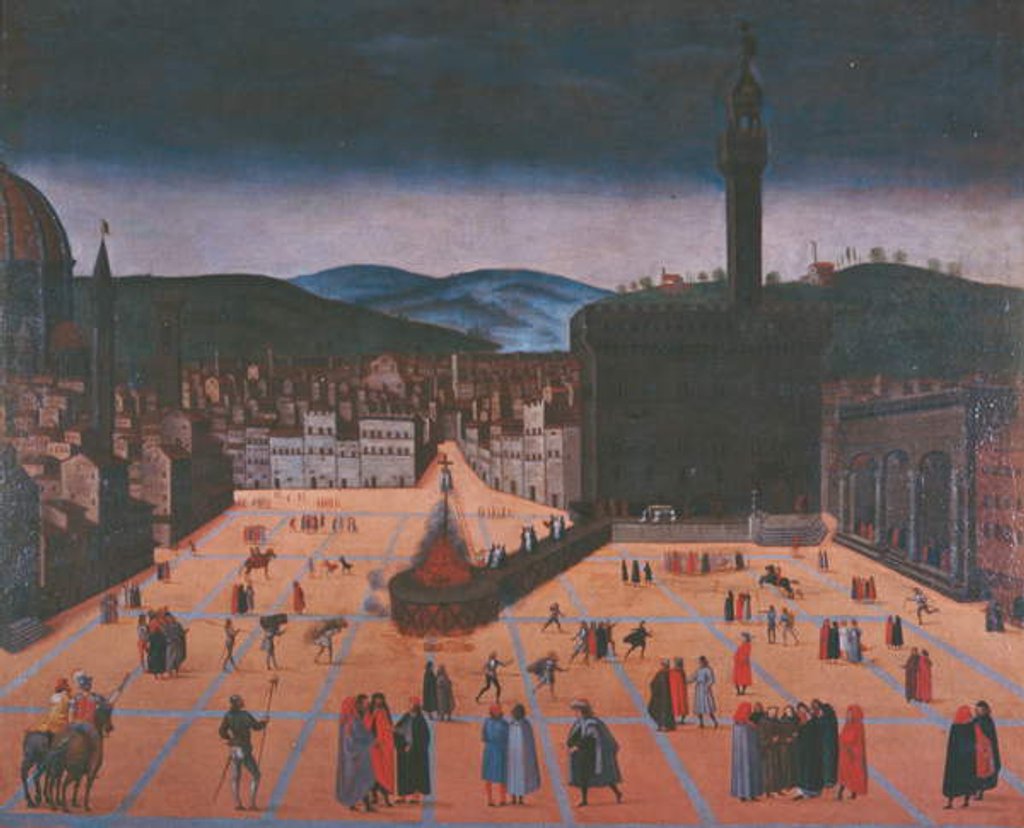 Detail of The Execution of Girolamo Savonarola by School Italian