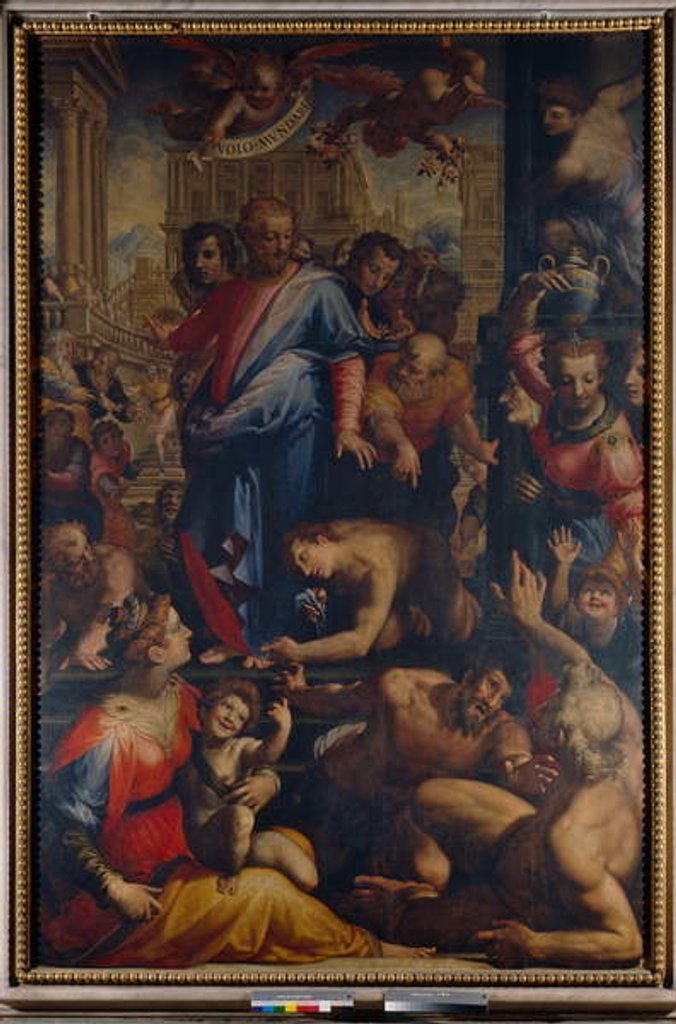 Detail of Christ heals the Leper by Francesco Morandini