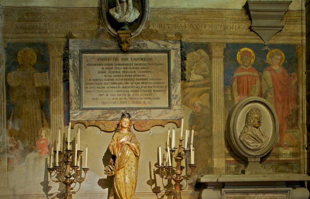 Detail of Saint Bernard - Nativity with Saints Ansano, Ivo and Gerard by Maestro di Signa