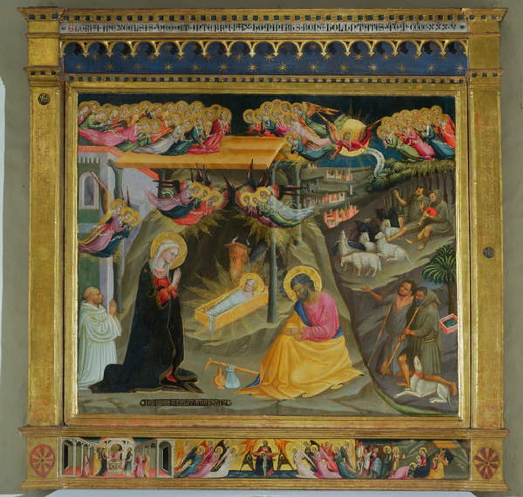 Detail of Nativity by Bicci di Lorenzo