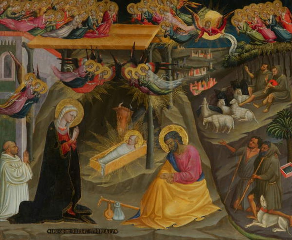 Detail of Nativity by Bicci di Lorenzo