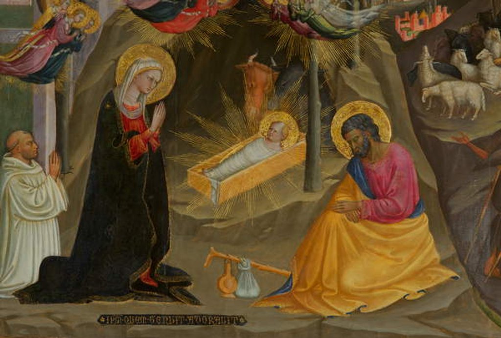 Detail of Detail from Nativity by Bicci di Lorenzo