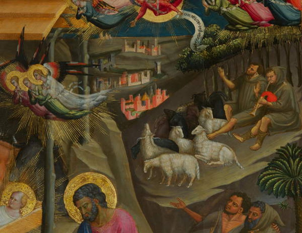 Detail of Detail from Nativity by Bicci di Lorenzo