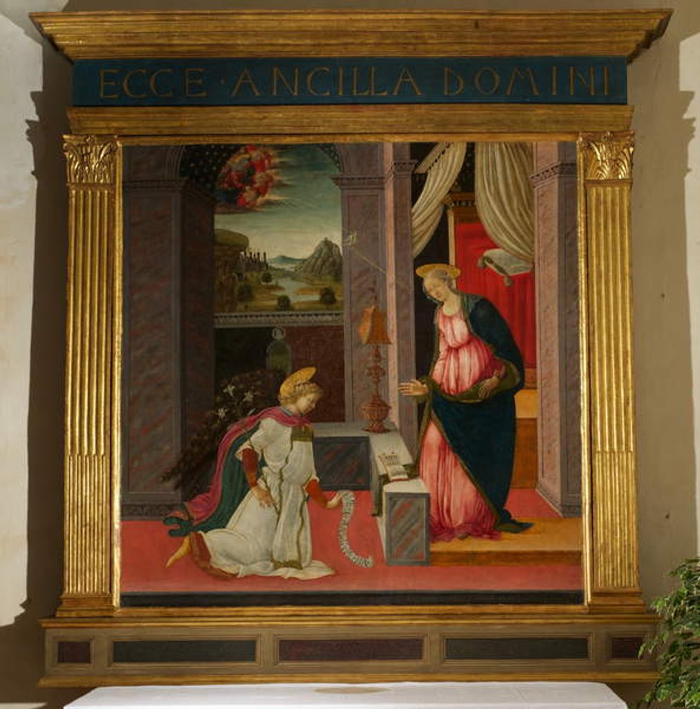 Detail of The Annunciation by Michele Ciampanti