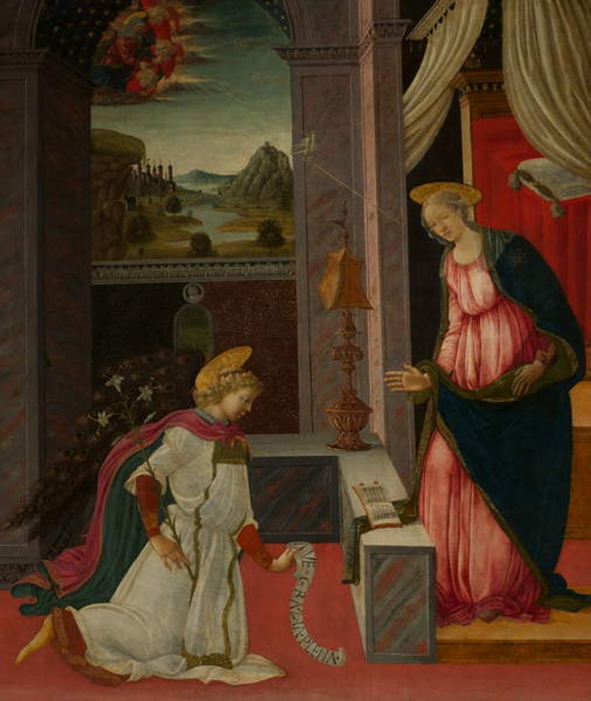 Detail of The Annunciation by Michele Ciampanti
