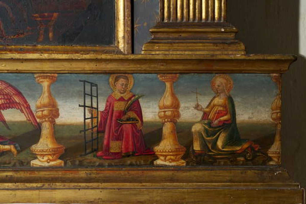 Detail of Detail from Coronation of the Virgin by Neri di Bicci