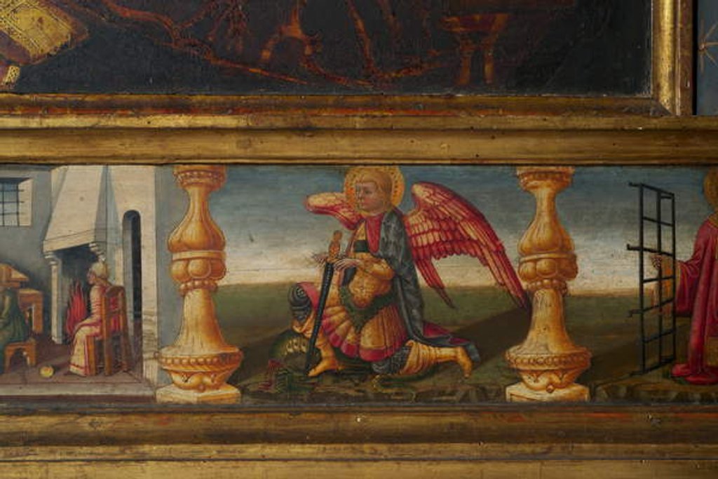 Detail of Detail from Coronation of the Virgin by Neri di Bicci