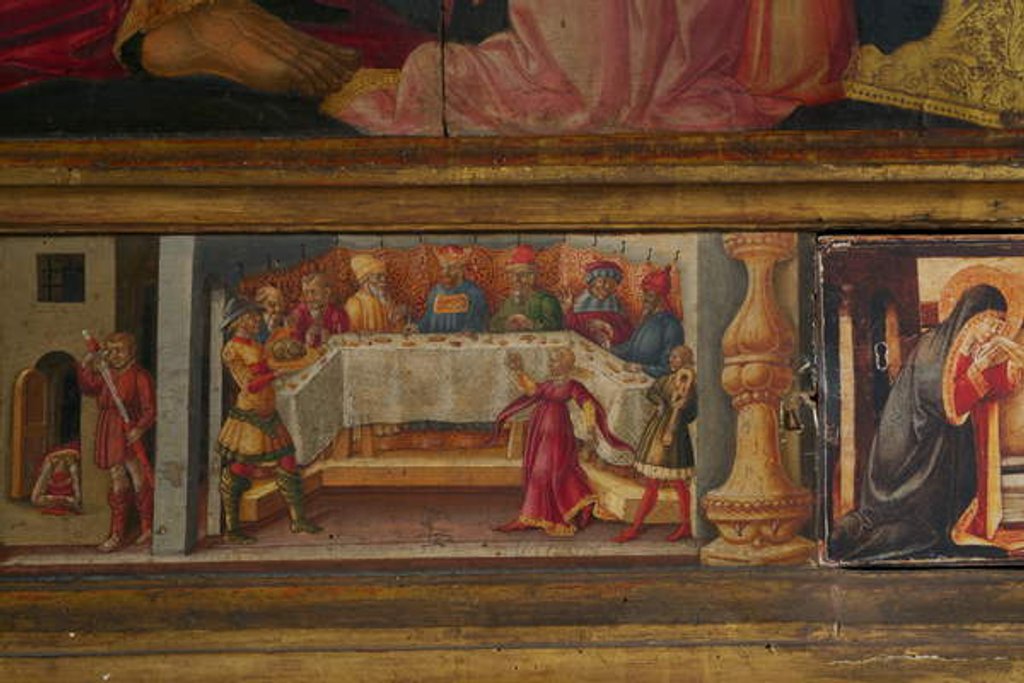 Detail of Detail from Coronation of the Virgin by Neri di Bicci