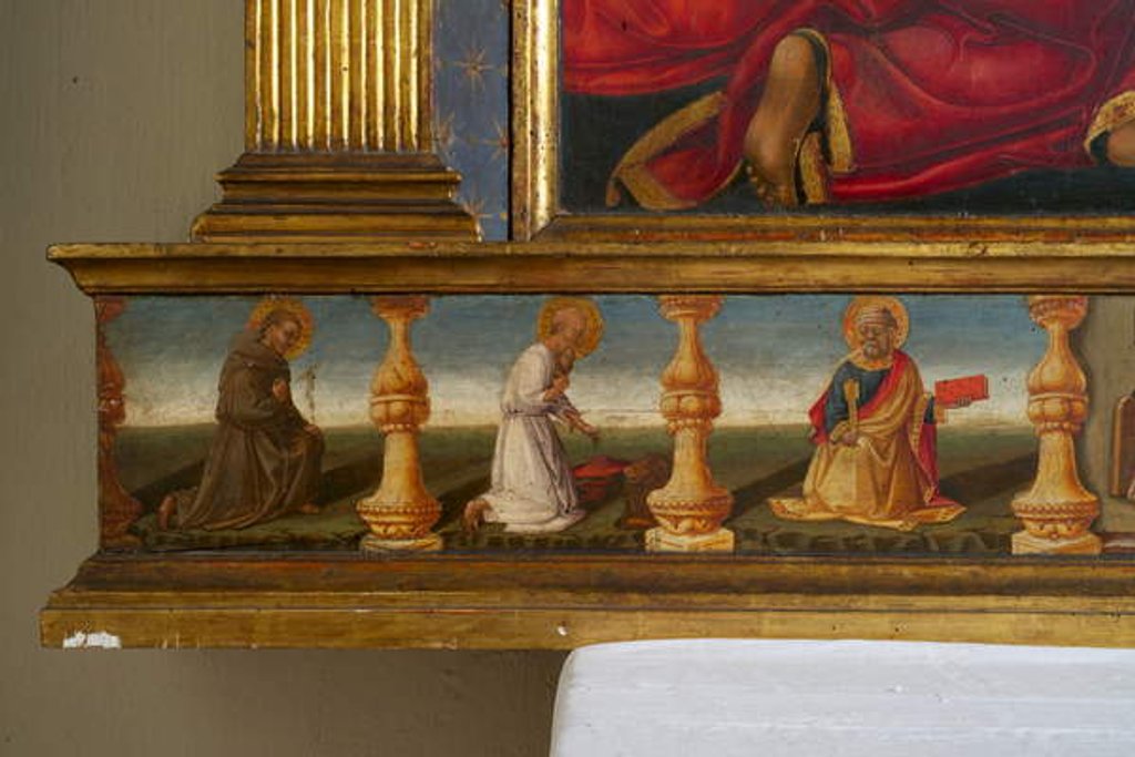 Detail of Detail from Coronation of the Virgin by Neri di Bicci