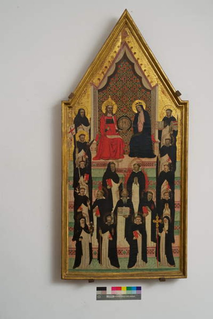 Detail of The Virgin, Christ and 17 Saints by Master of the Dominican Effigies