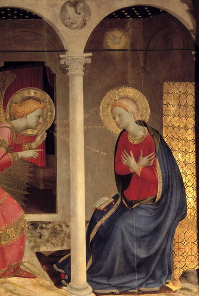 Detail of The Annunciation - Pala de Cortone, 1433 by Fra Angelico