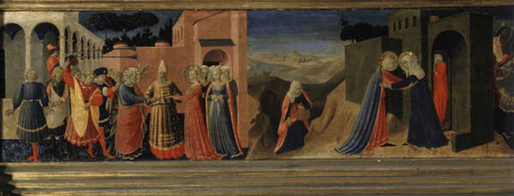 Detail of Predella of the the Annunciation by Fra Angelico