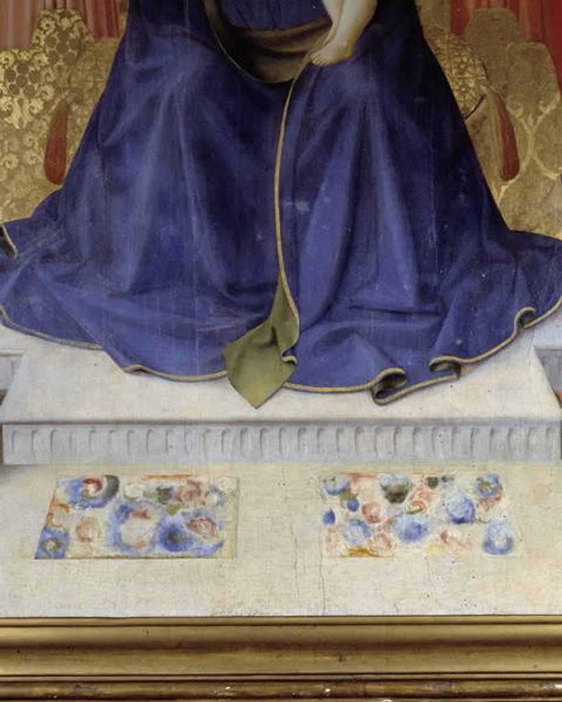 Detail of Altarpiece di Bosco ai Frari representing the Virgin with child and Saints by Fra Angelico