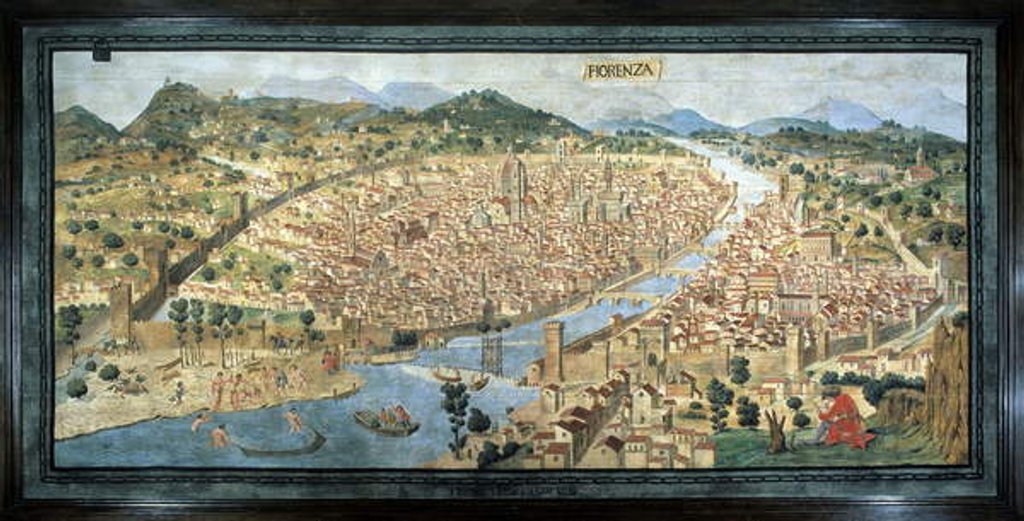 Detail of Pianta della Catena by Francesco (attr.) Rosselli