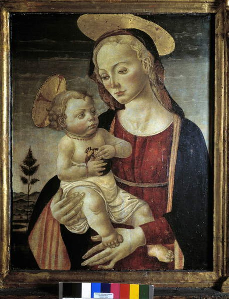 Detail of Madonna with child by Master of San Miniato