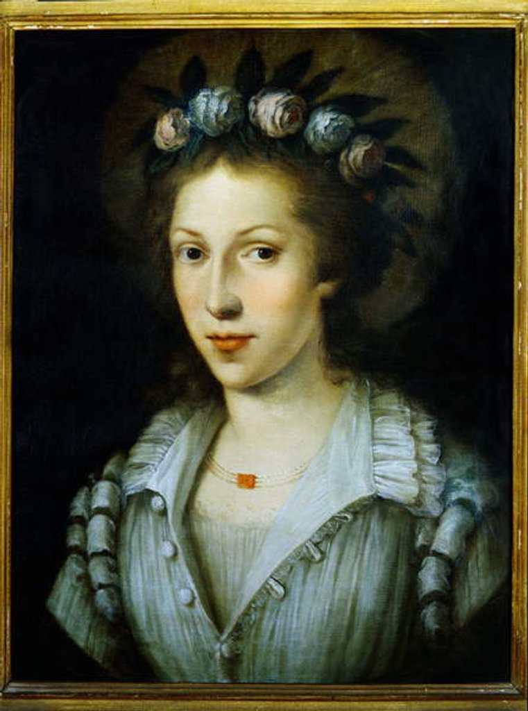 Detail of Portrait of Sainte Marie Madeleine of Pazzi by School Italian