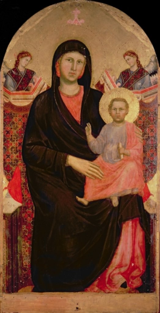 Detail of Madonna and Child Enthroned by Giotto