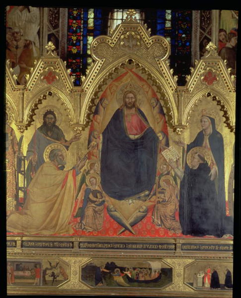 Detail of The Strozzi Altarpiece, 1357 by Andrea di Cione Orcagna