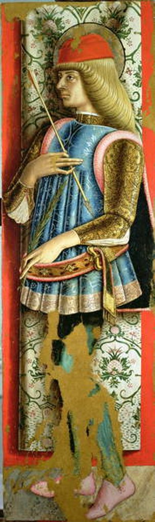 Detail of St. Sebastian by Carlo Crivelli