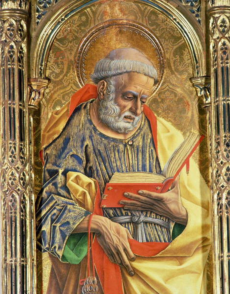 Detail of St. Peter by Carlo Crivelli