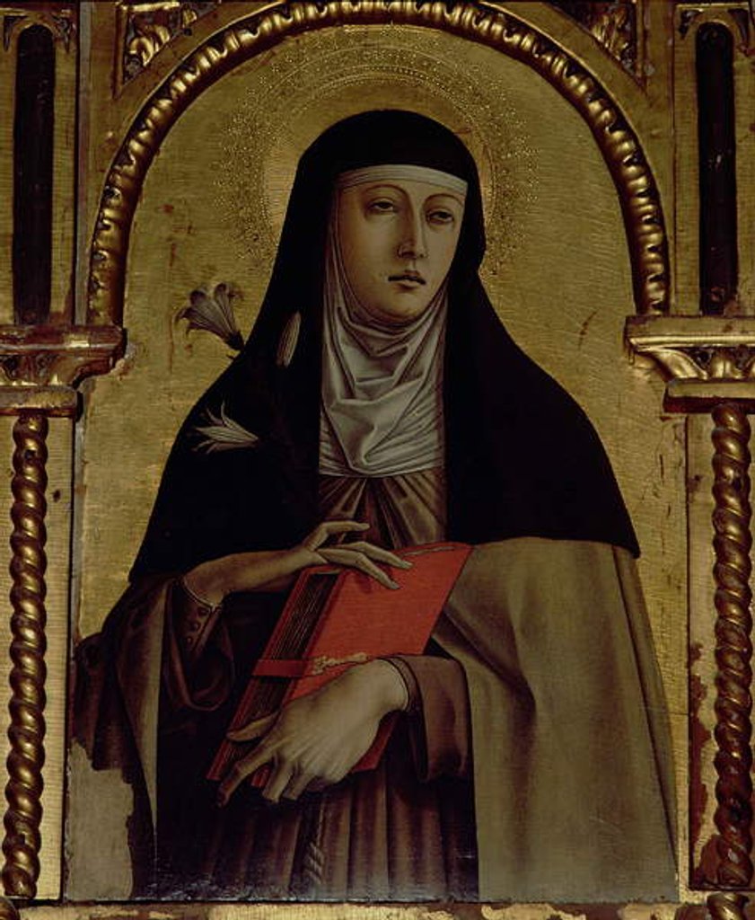 Detail of St. Clare by Carlo Crivelli