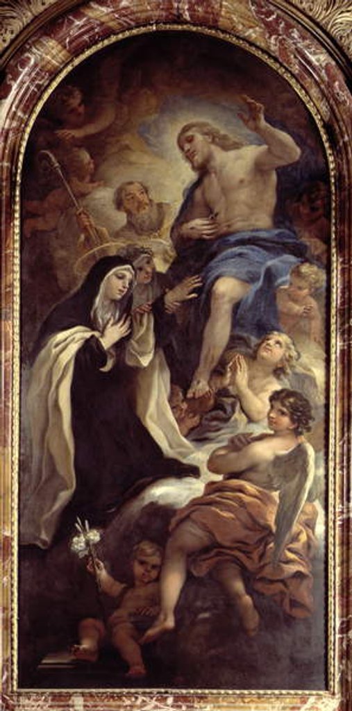 Detail of St. Mary Magdalene of Pazzi by Luca Giordano