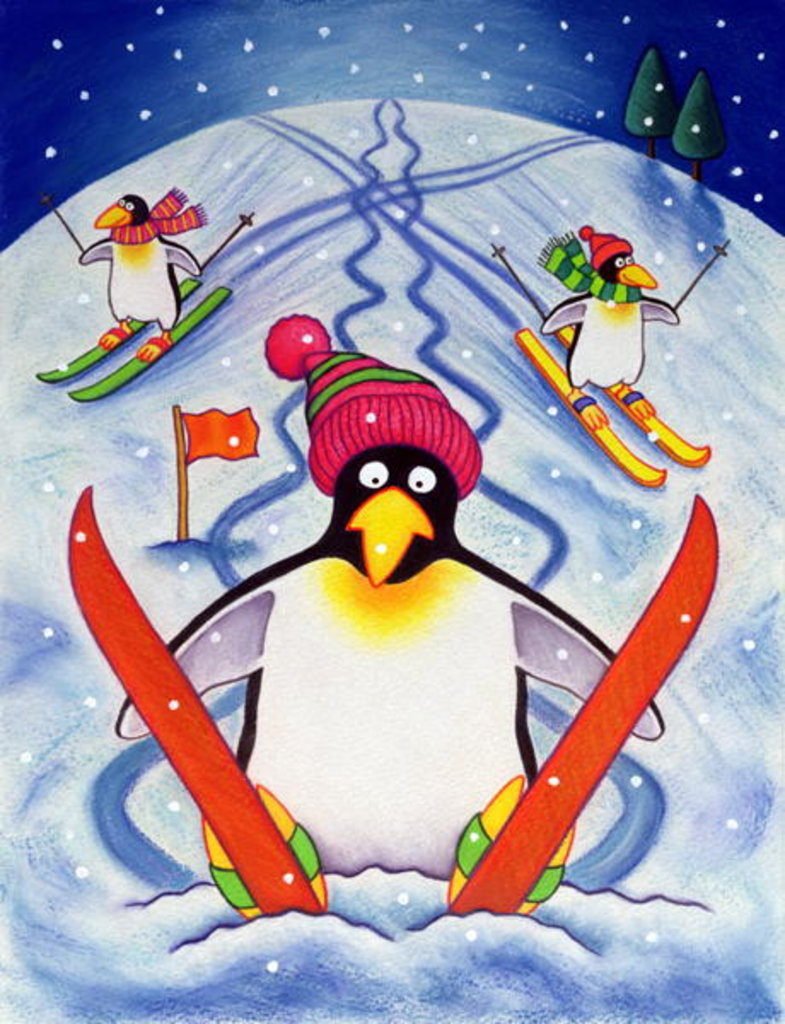 Detail of Skiing Holiday, 2000 by Cathy Baxter
