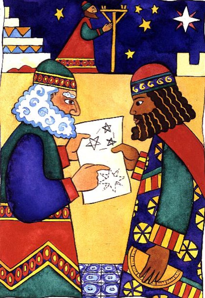 Detail of The Wise Men Looking for the Star of Bethlehem by Cathy Baxter