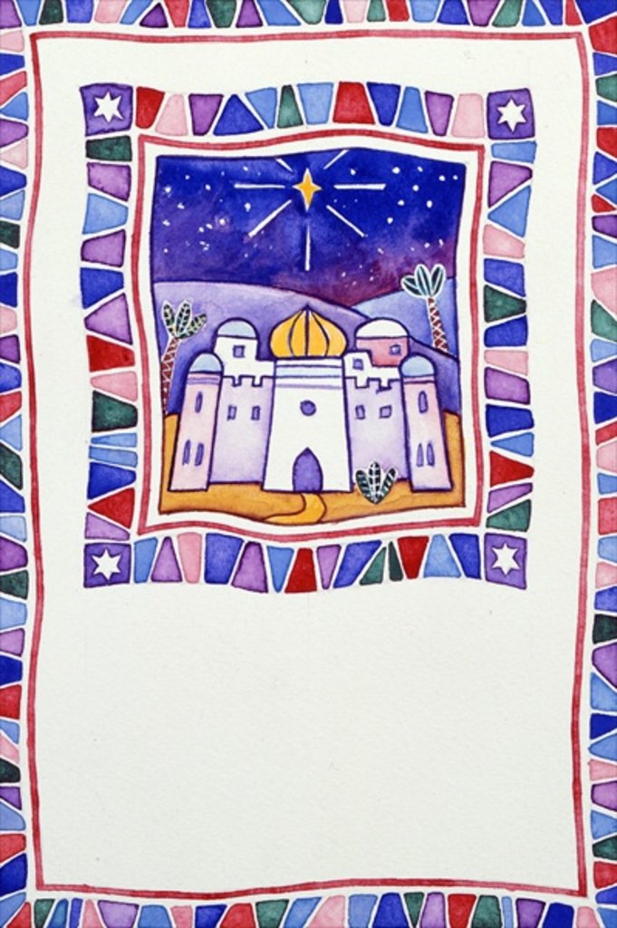 Detail of Town of Bethlehem by Cathy Baxter